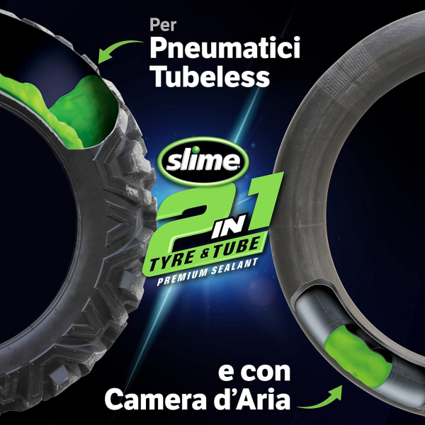 SIGILLANTE SLIME 2 IN 1 CAMERE E TUBELESS 946 ML