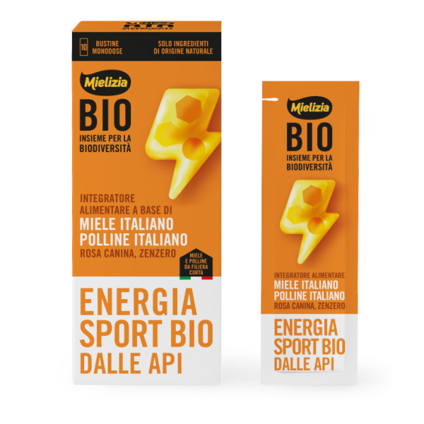 MIELIZIA 10 BUSTINE MONODOSE DA 10g ENERGIA SPORT BIO