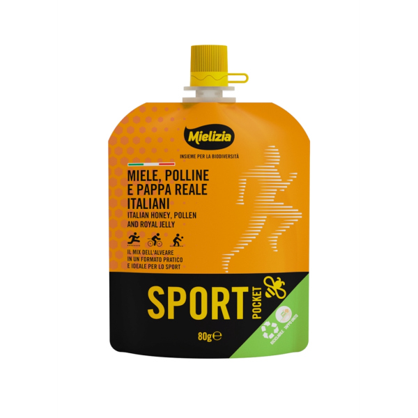 MIELIZIA BIO SPORT MIELE POLLINE PAPPA REALE 80g MADE IN ITALY