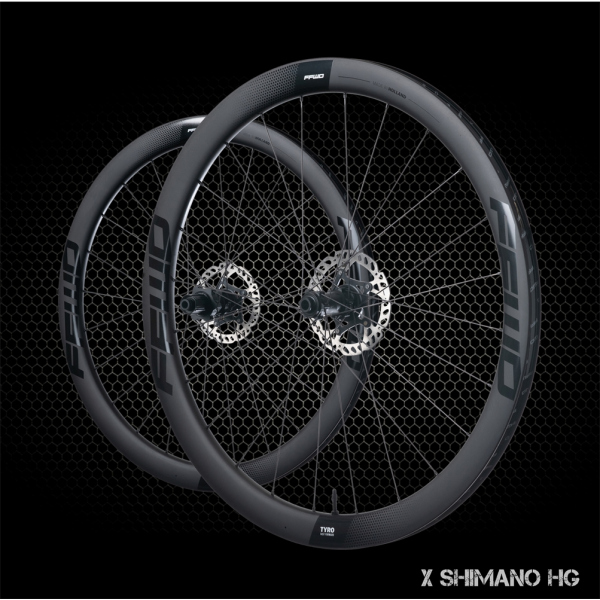 FFWD TYRO II GRVL/RACE CARBON WHEELSET DISC BRAKE, SHIMANO HG